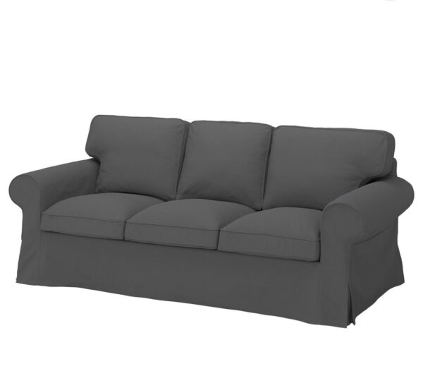 Super dark gray 3 seated sofa