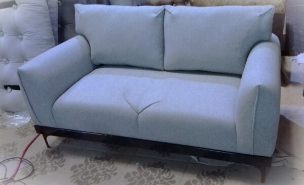 Baby blue 2 seated sofa